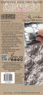 Felicite Decor Craft Mould (7x5") by Iron Orchid Designs - Clay, Resin, Hot Glue