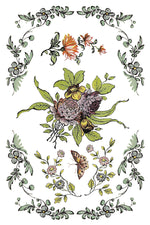 FAIRYTALE FLORALS IOD TRANSFER 8X12 PAD by Iron Orchid Designs (8 sheets) for furniture, crafts and decor